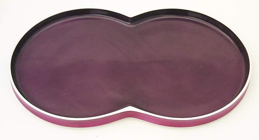 Chromatics Red Lavender 15" Oval Serving Platter by Block-1