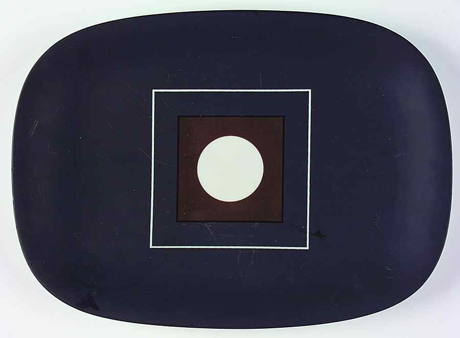 Circle In The Square 14" Oval Serving Platter by Block-1