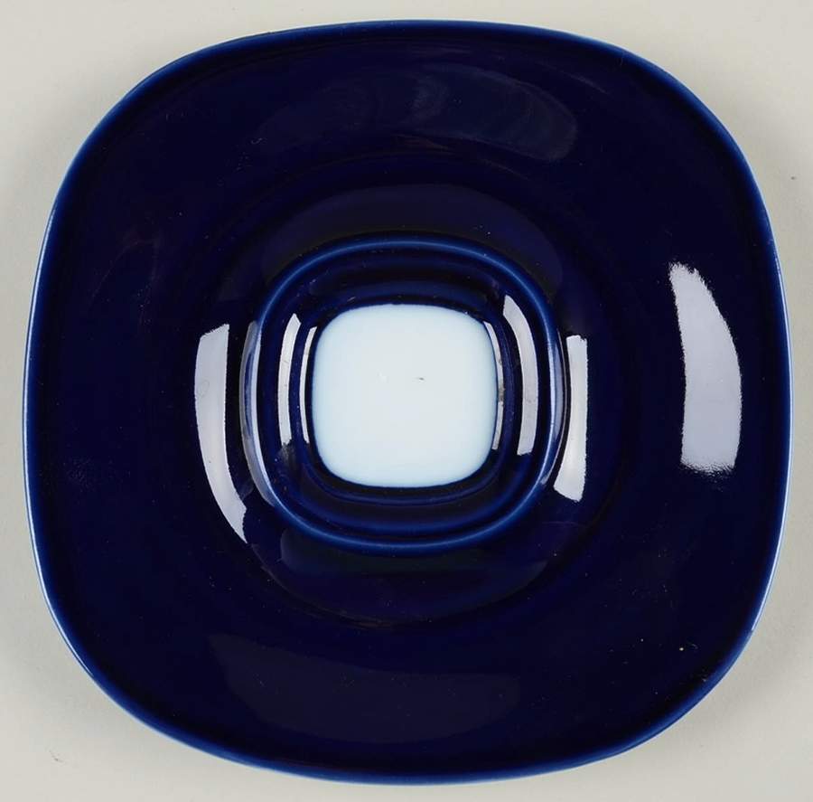 Transition Cobalt Blue Saucer by Block-1