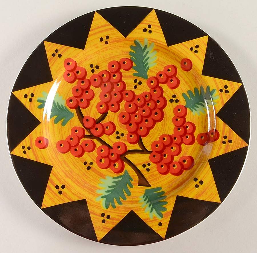 Country Berries Salad Plate by Block-1