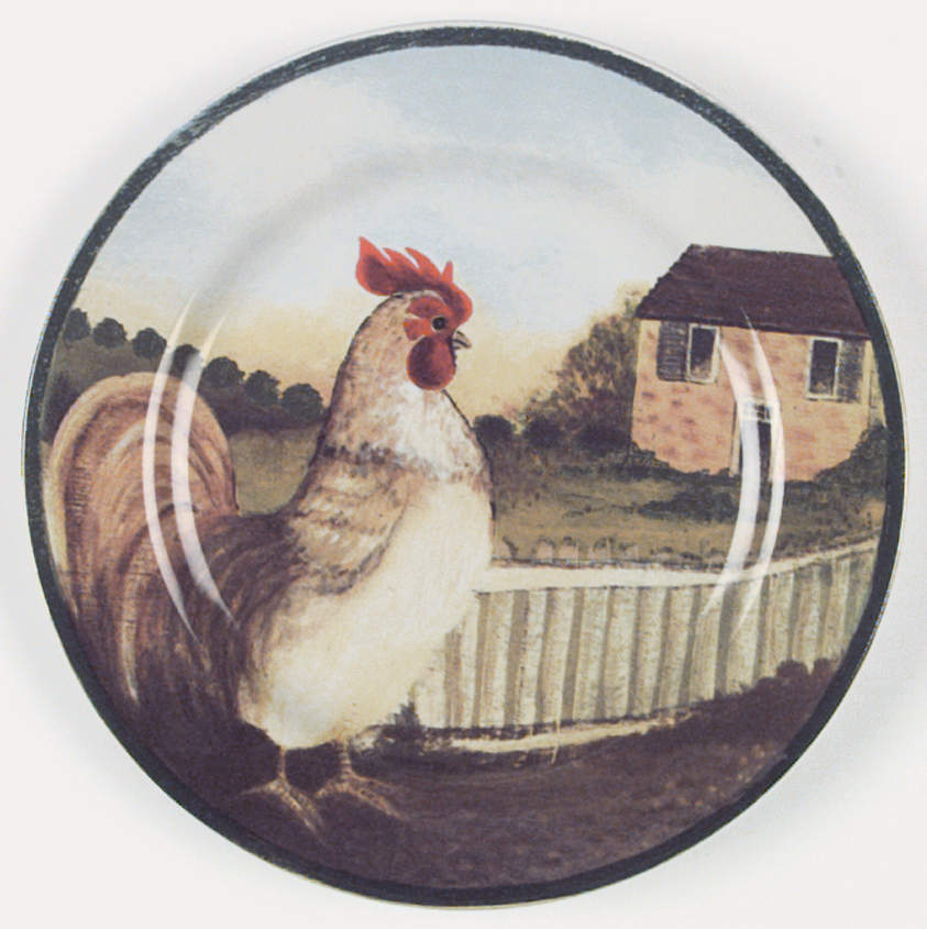 Country Farm Salad Plate by Block-1