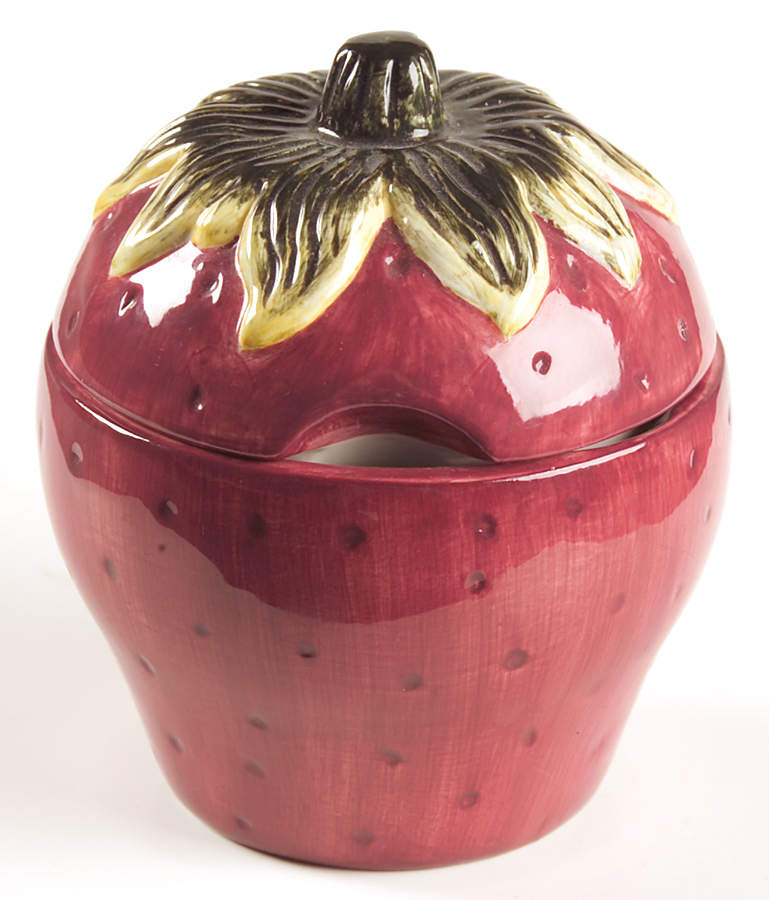 Country Orchard Figural Sugar Bowl & Lid by Block-1