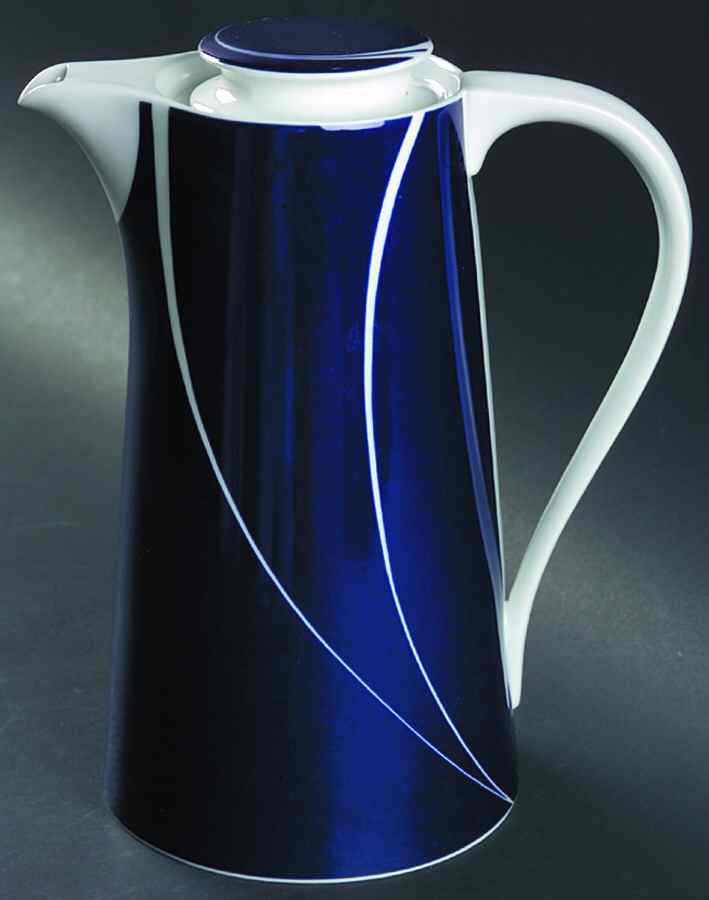 Cobalt Pearl Coffee Pot & Lid by Block-1