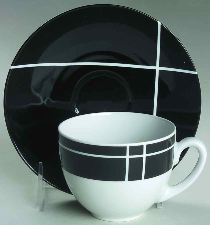 Corfu Flat Cup & Saucer Set by Block-1