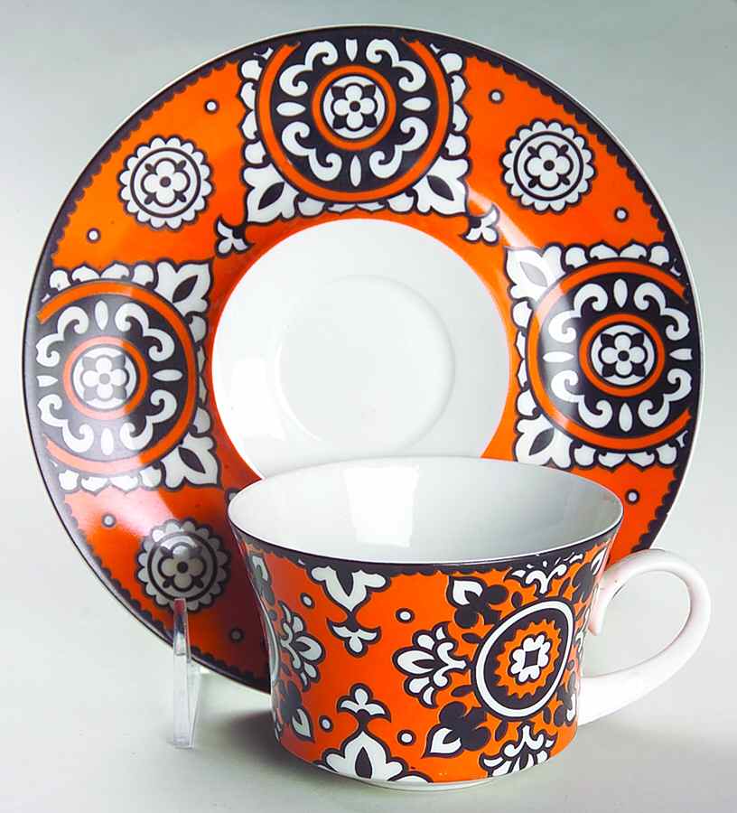 Cordova Flat Cup & Saucer Set by Block-1