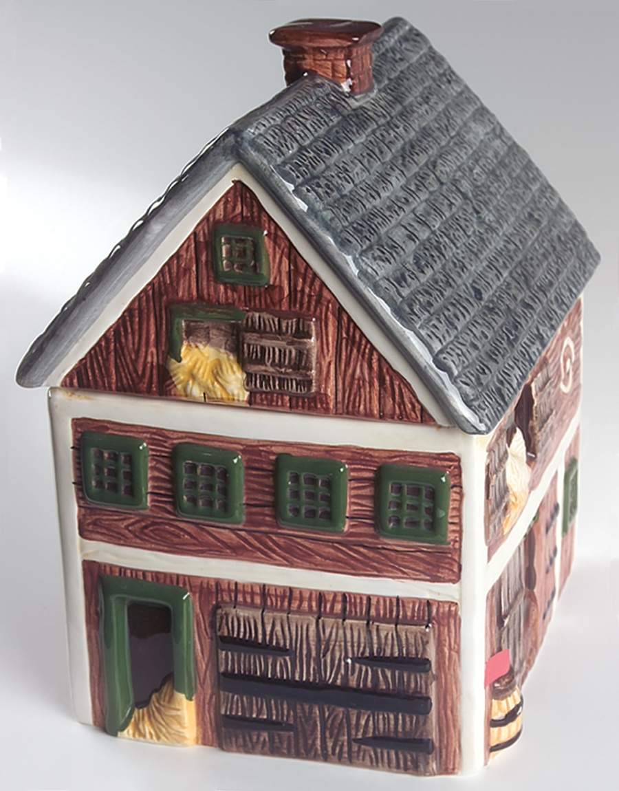 Country Village Large Canister & Lid by Block-1