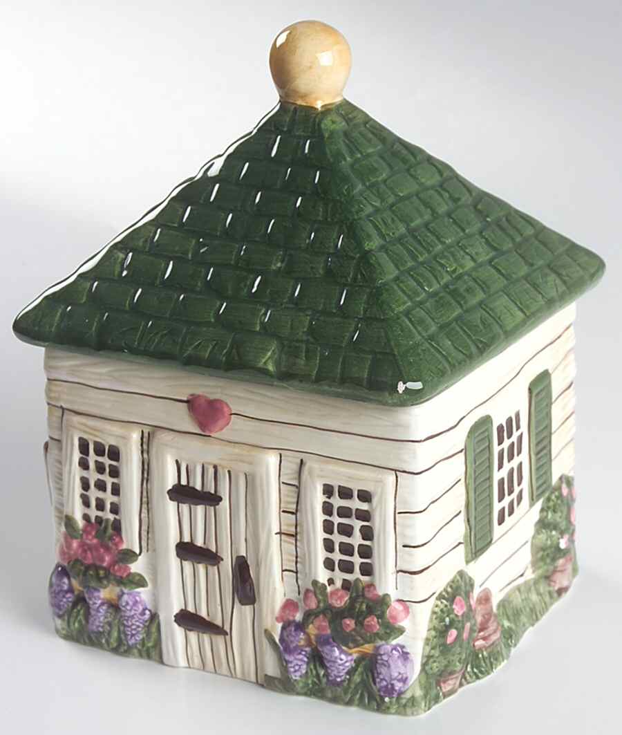 Country Village Small Canister & Lid by Block-1