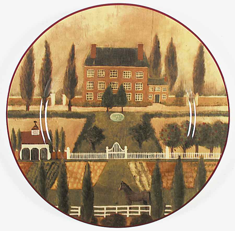 Country Village 12" Chop Plate (Round Platter) by Block-1