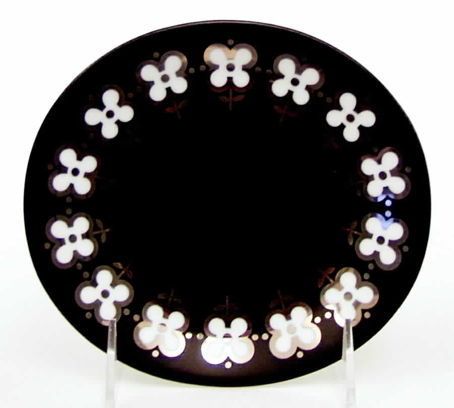 Creation Black Bread & Butter Plate by Block-1