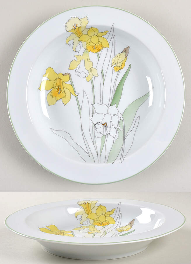 Daffodil Rim Soup Bowl by Block-1