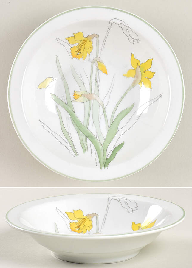 Daffodil Rim Fruit/Dessert (Sauce) Bowl by Block-1