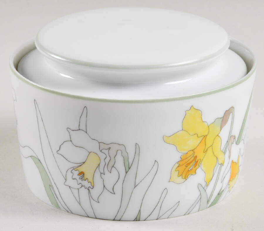 Daffodil Sugar Bowl & Lid by Block-1