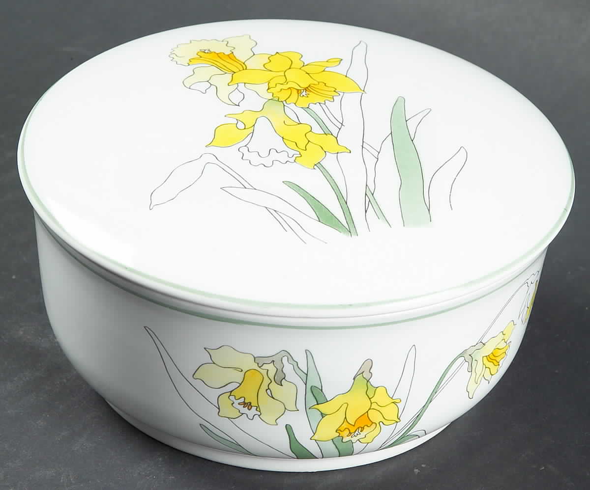 Daffodil Round Box & Lid by Block-1
