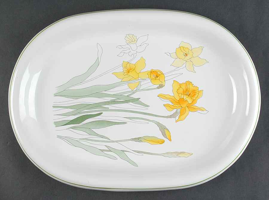 Daffodil 14" Oval Serving Platter by Block-1