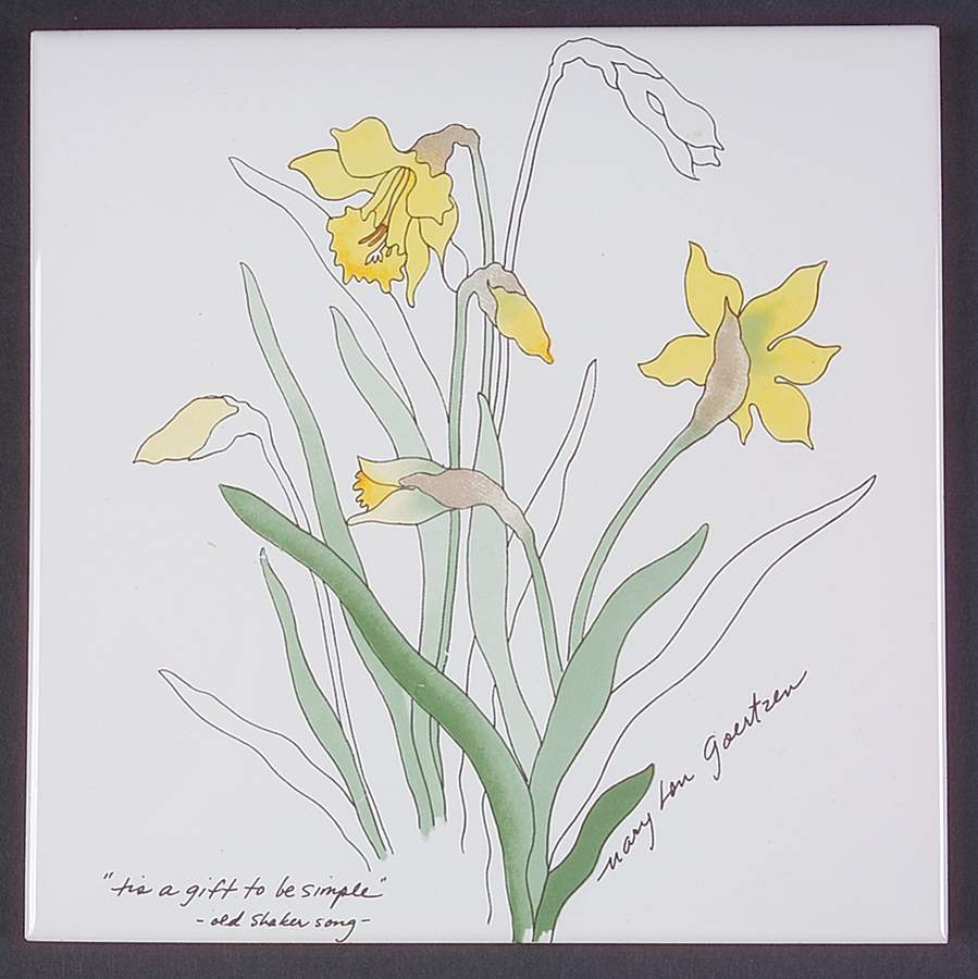 Daffodil Tea Tile by Block-1