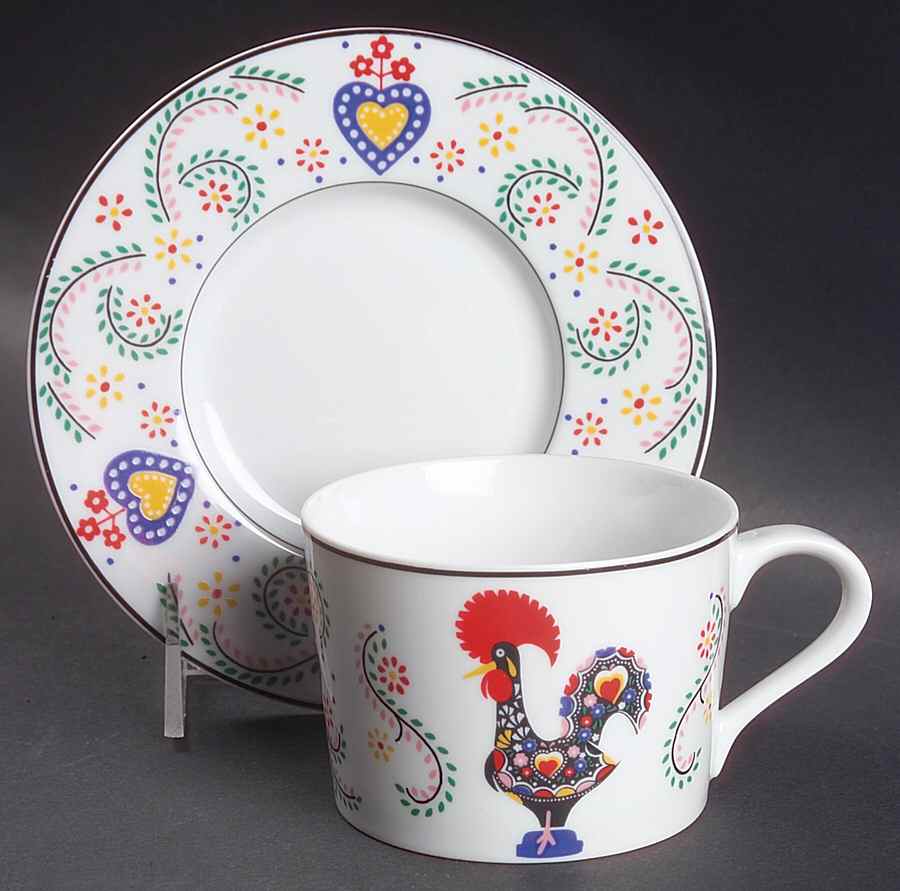 Daybreak Flat Cup & Saucer Set by Block-1