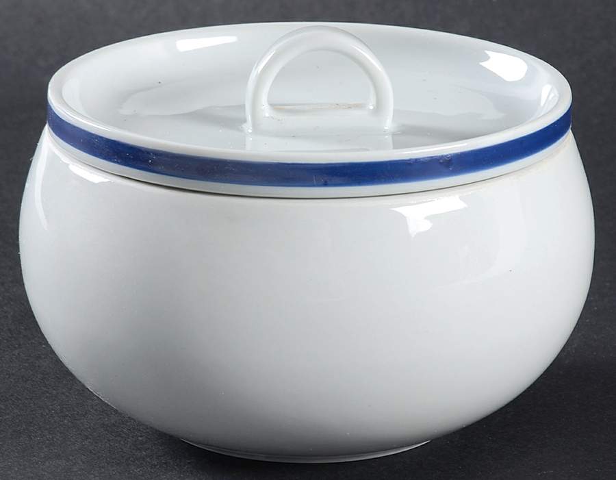 Disco Blue Sugar Bowl & Lid by Block-1