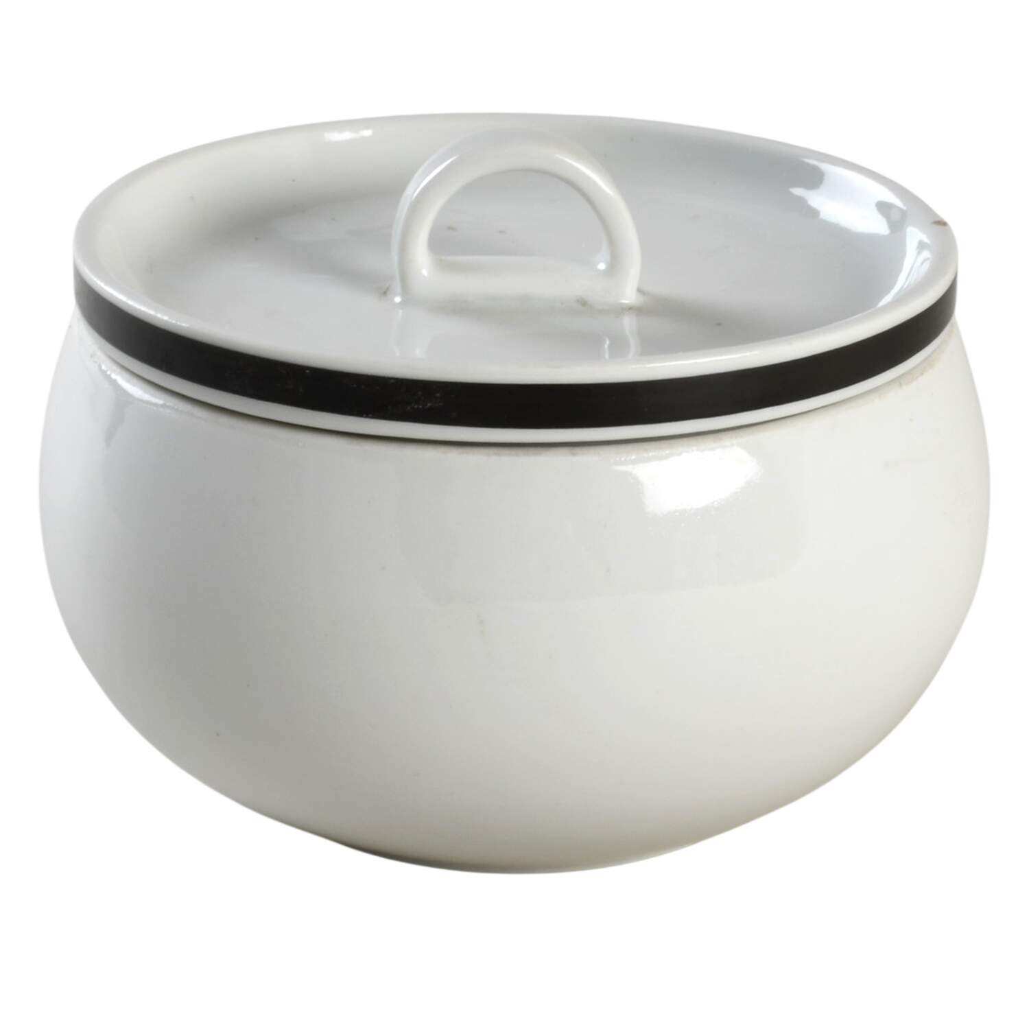 Disco Black Sugar Bowl & Lid by Block-1