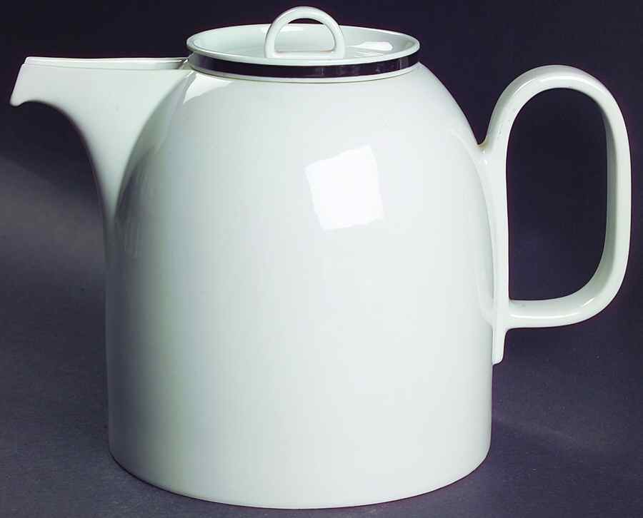 Disco Black Coffee Pot & Lid by Block-1