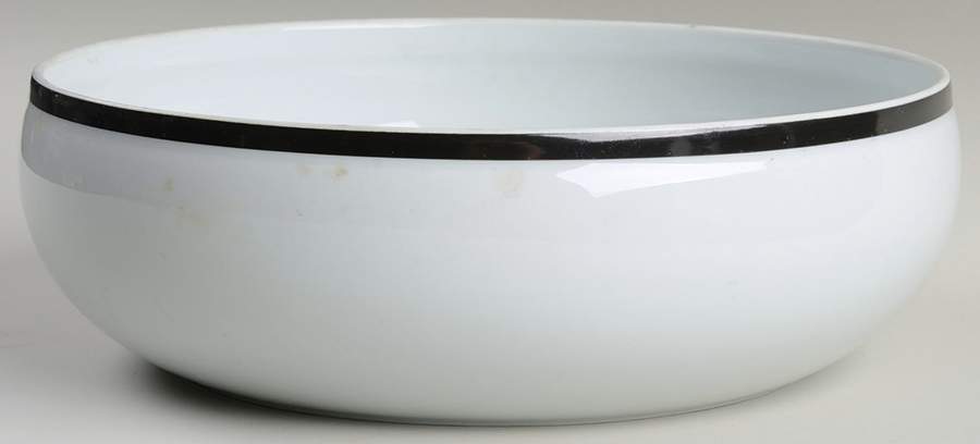 Disco Black 8" Round Vegetable Bowl by Block-1