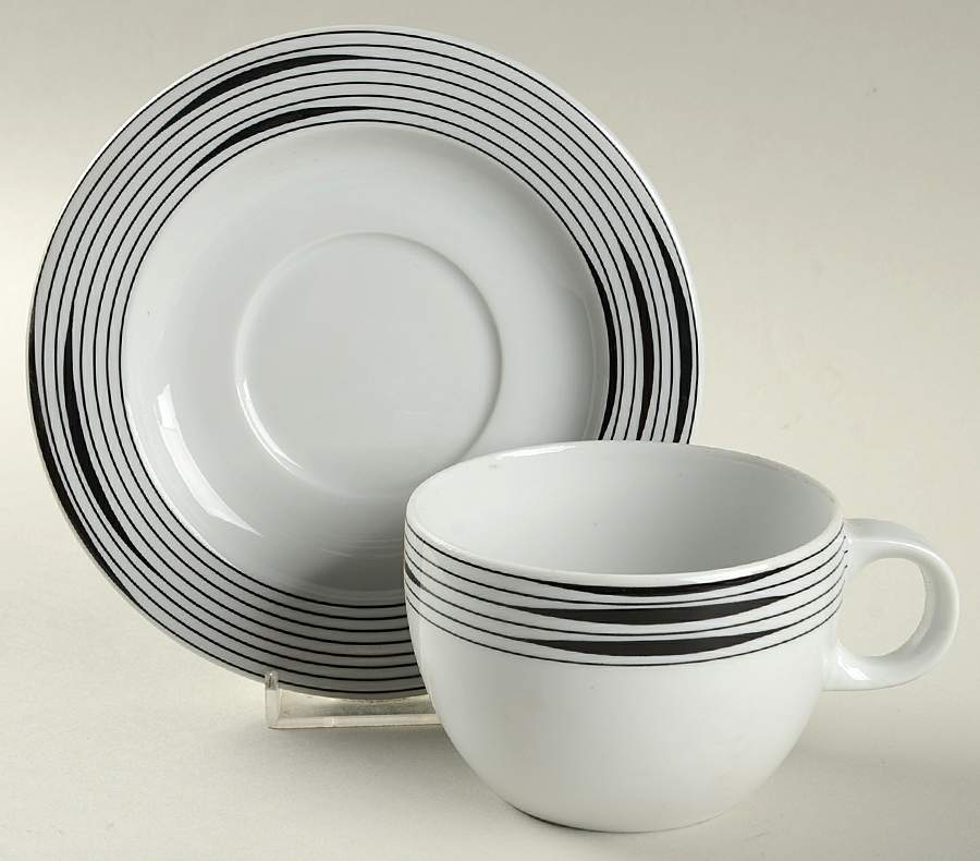 Duet Flat Cup & Saucer Set by Block-1