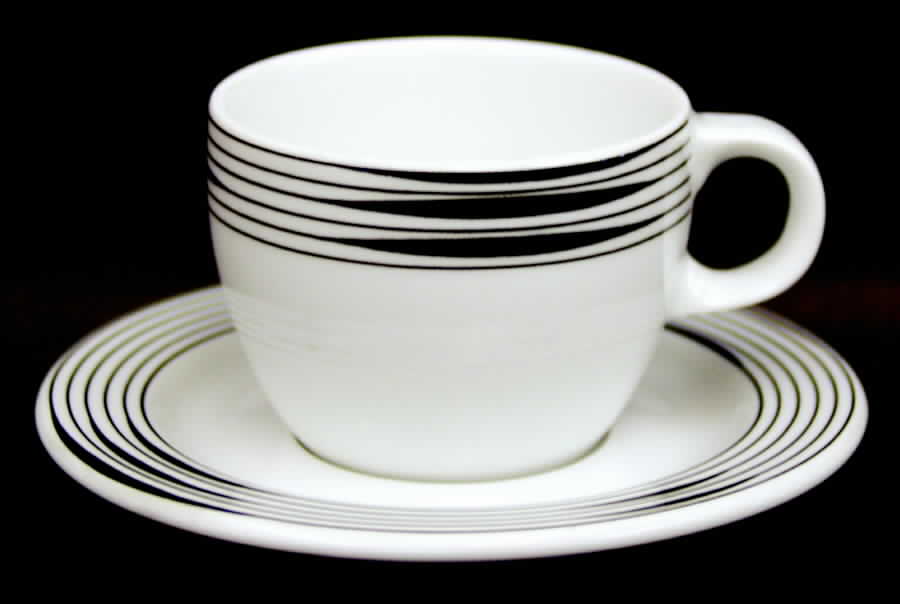 Duet Flat Demitasse Cup & Saucer Set by Block-1