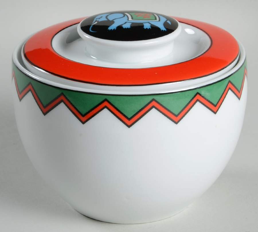 Elephant Sugar Bowl & Lid by Block-1