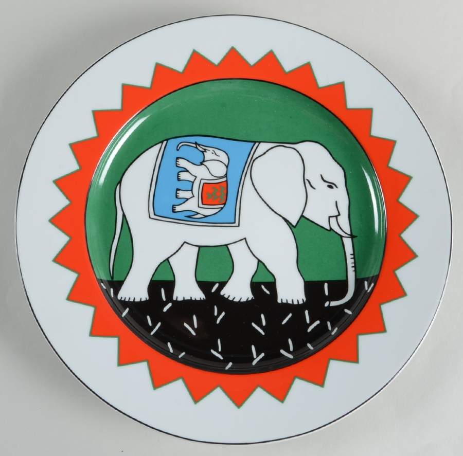 Elephant 12" Chop Plate (Round Platter) by Block-1