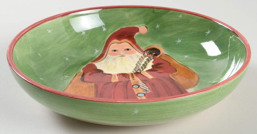 Father Christmas 8" Individual Pasta Bowl by Block-1