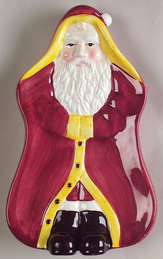 Father Christmas Open Candy Dish by Block-1