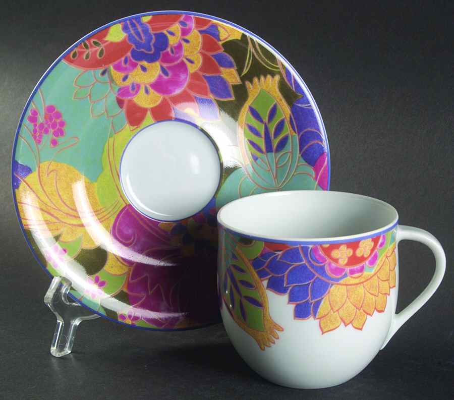 Fantasia Flat Cup & Saucer Set by Block-1