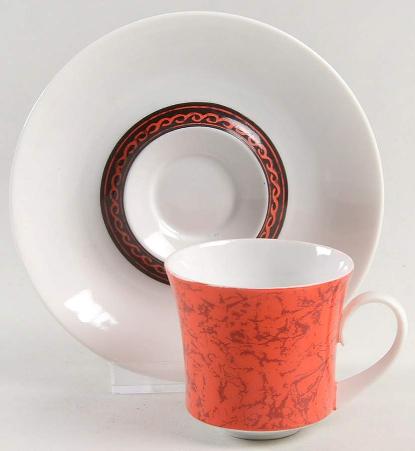 Flamenco Flat Demitasse Cup & Saucer Set by Block-1