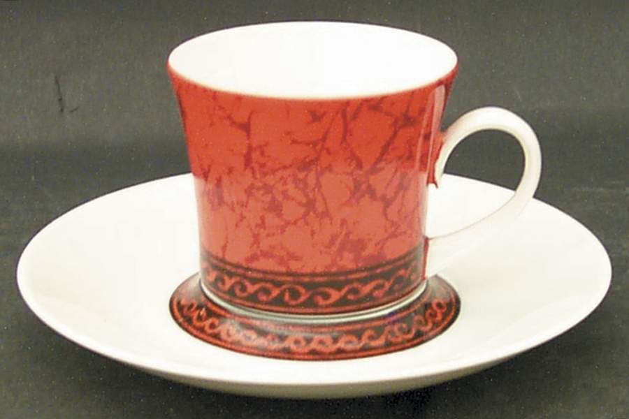 Flamenco Flat Demitasse Cup & Saucer Set by Block-1