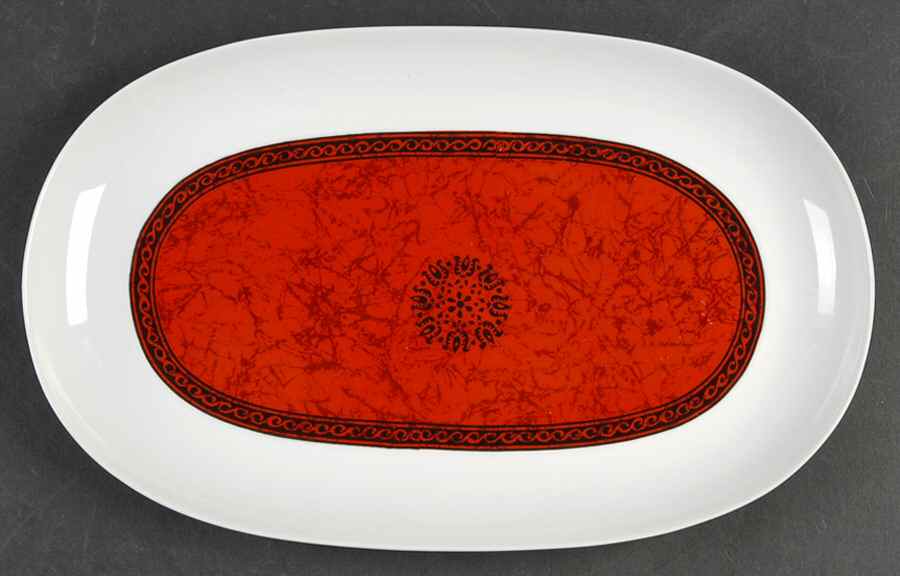Flamenco 12" Oval Serving Platter by Block-1