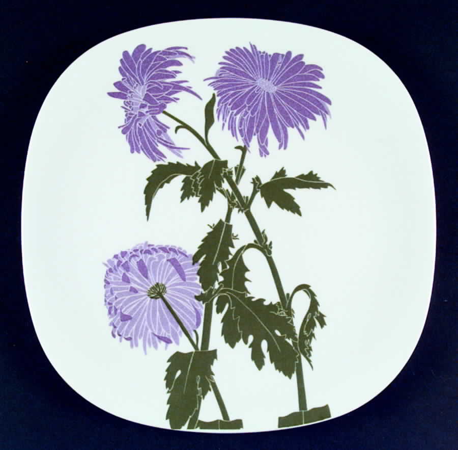 Floral Portraits Dinner Plate by Block-1