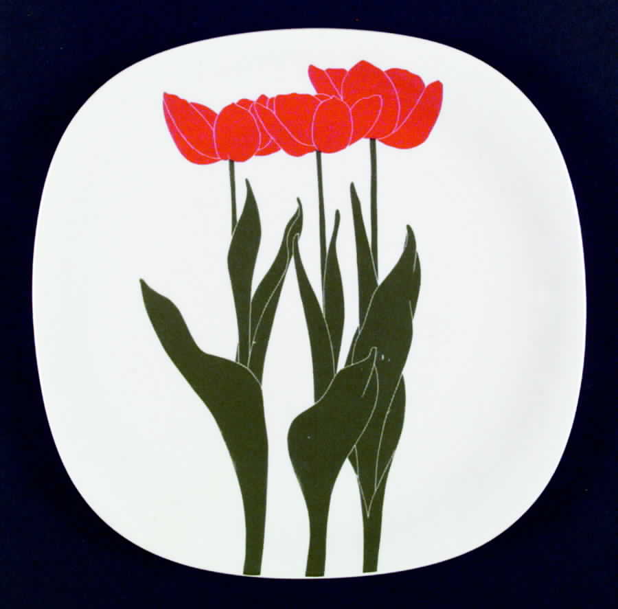 Floral Portraits Dinner Plate by Block-1