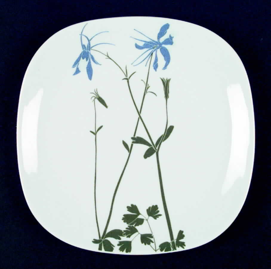 Floral Portraits Salad Plate by Block-1
