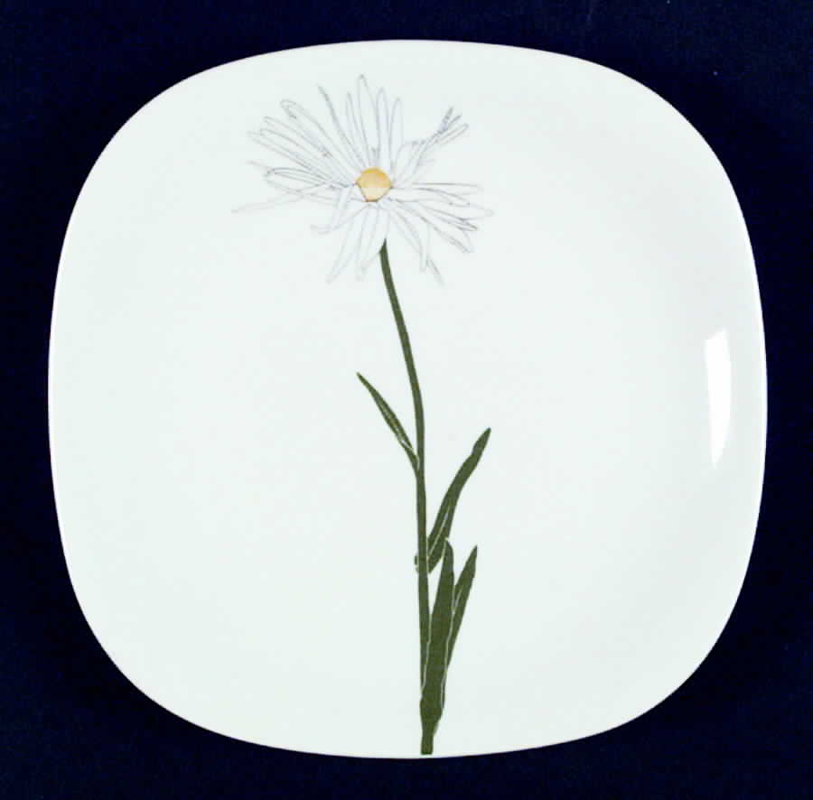 Floral Portraits Salad Plate by Block-1