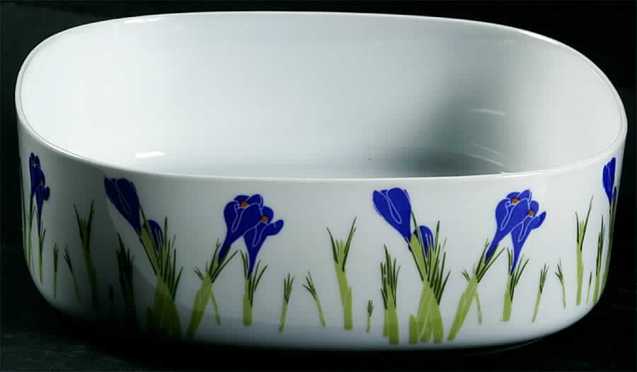 Floral Portraits 8" Square Vegetable Bowl by Block-1