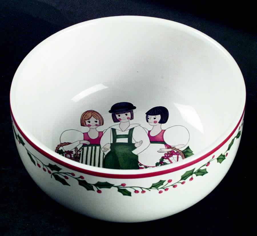 Folk Christmas Coupe Cereal Bowl by Block-1
