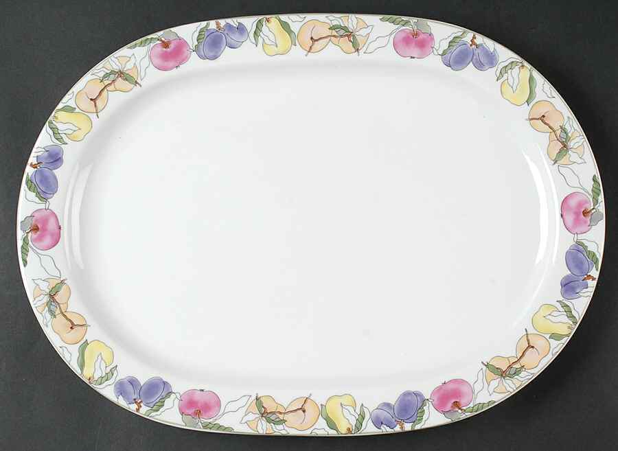 Fruits 15" Oval Serving Platter by Block-1