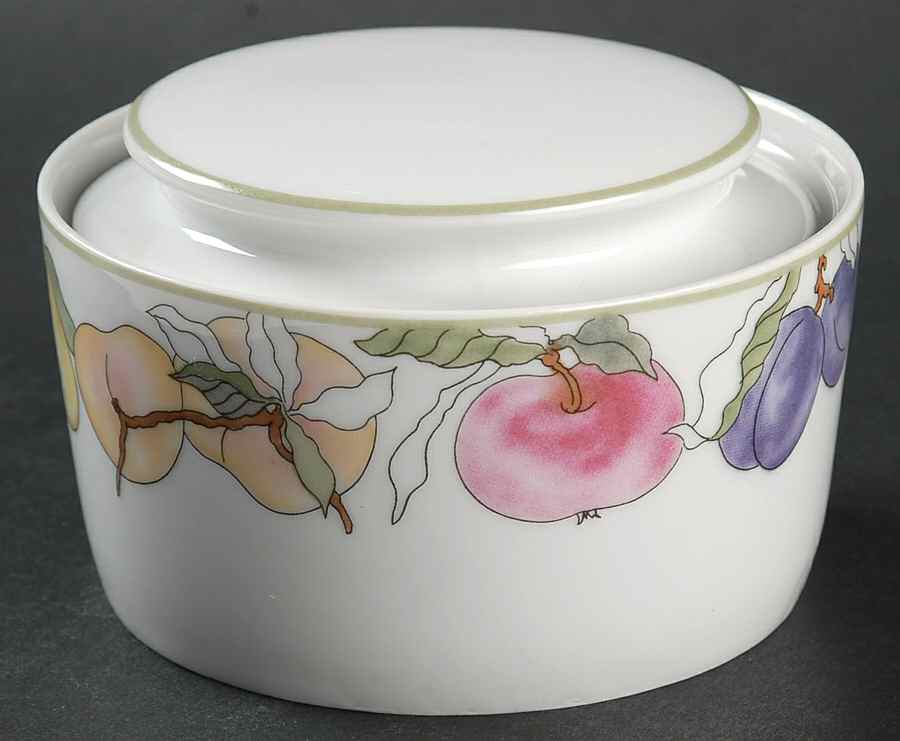 Fruits Sugar Bowl & Lid by Block-1