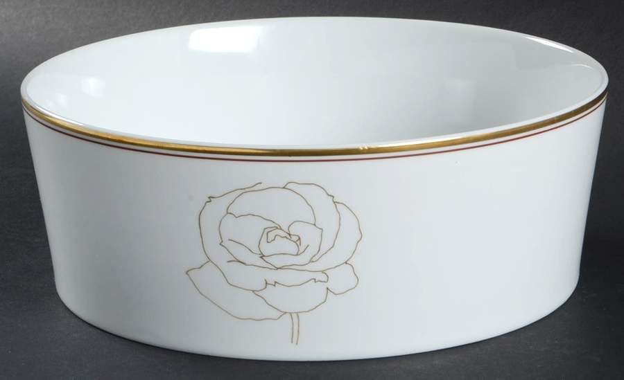 Gold Rose 7" Round Vegetable Bowl by Block-1