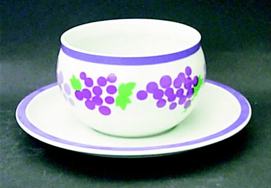 Grapes Gravy Boat with Attached Underplate by Block-1