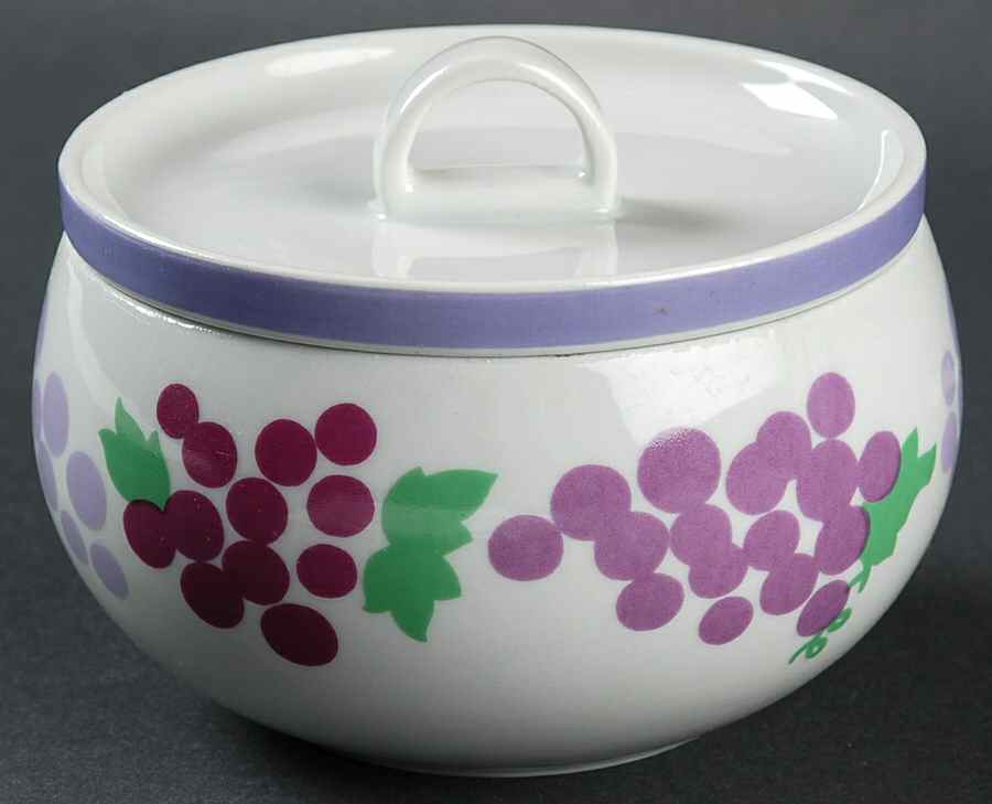 Grapes Sugar Bowl & Lid by Block-1