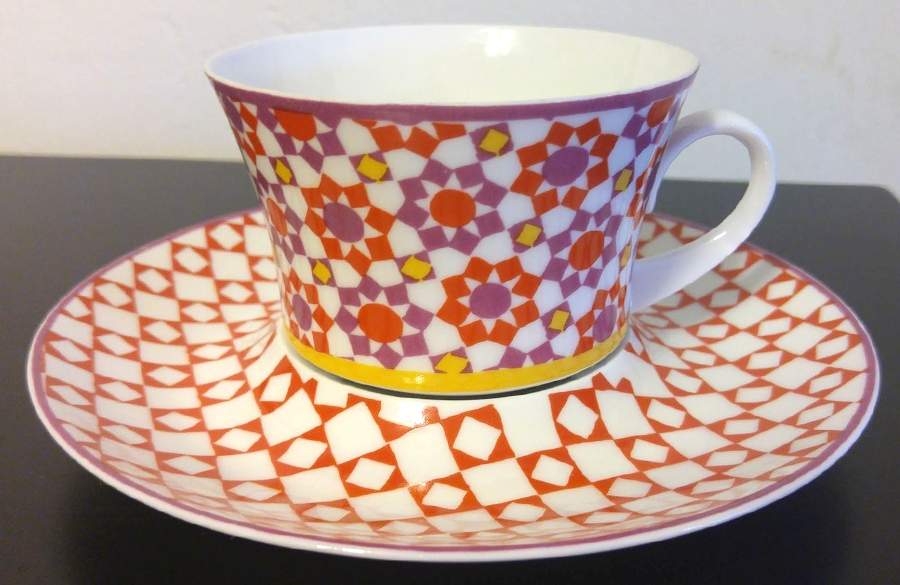 Granada Footed Cup & Saucer Set by Block-1