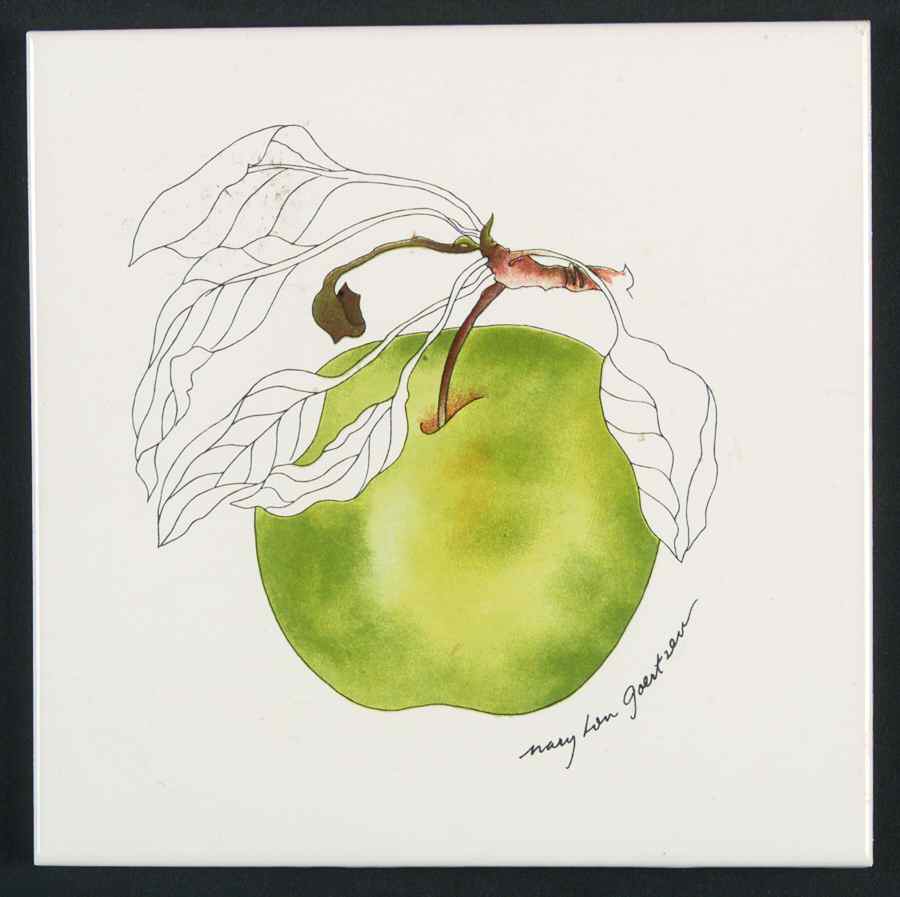 Green Apple Tea Tile by Block-1