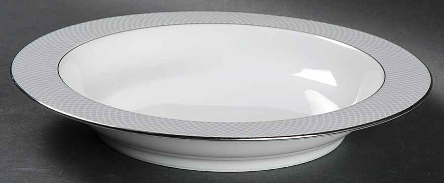 Grey Dawn Rim Soup Bowl by Block-1