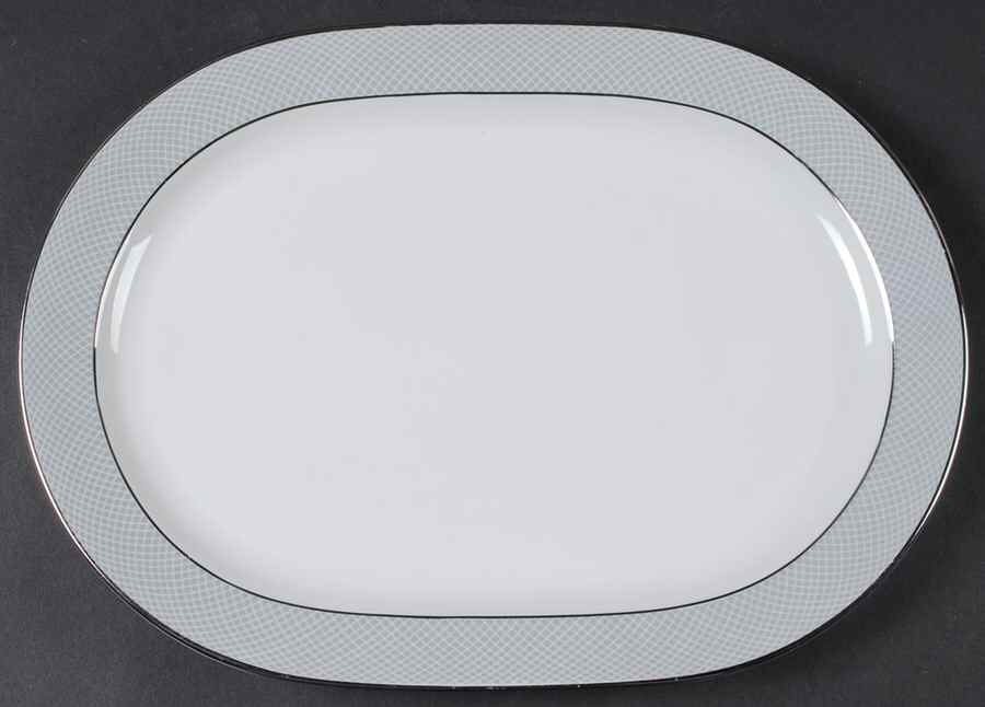 Grey Dawn 11" Oval Serving Platter by Block-1