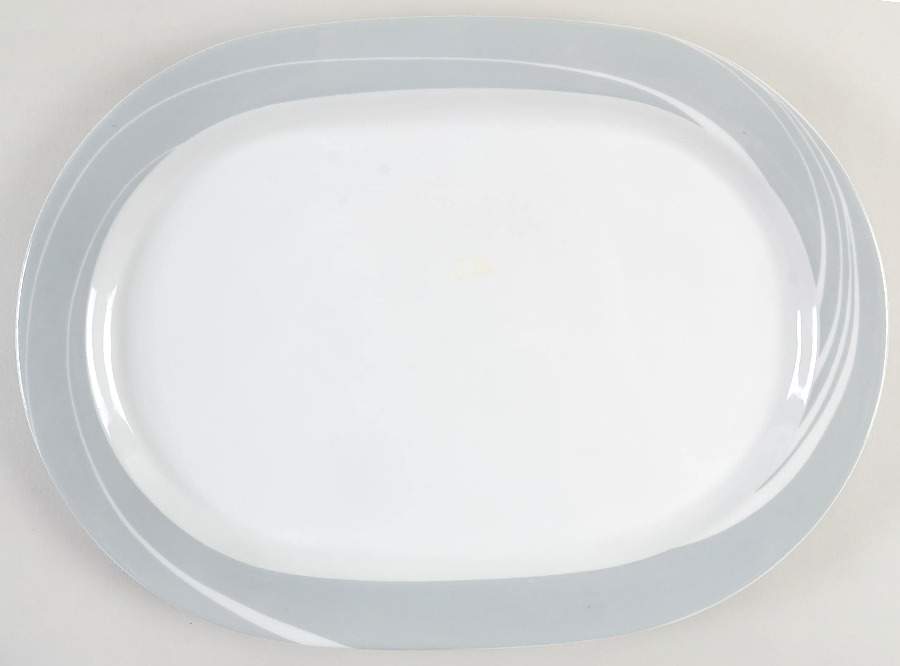 Grey Pearl 15" Oval Serving Platter by Block-1